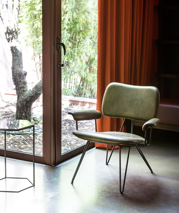 G378\"　DIESEL ラウンジチェア MOROSO ブラック Overdyed Lounge Chair - Moroso